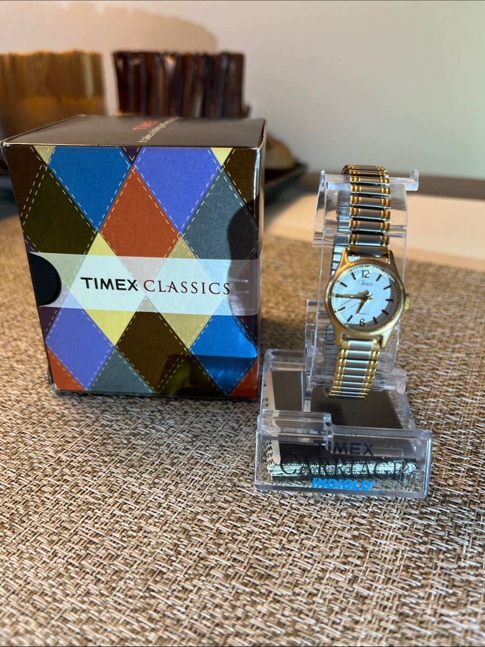 Classic Vintage Timex Two-Tone Gold & Silver Women's Bracelet Watch - New in Box